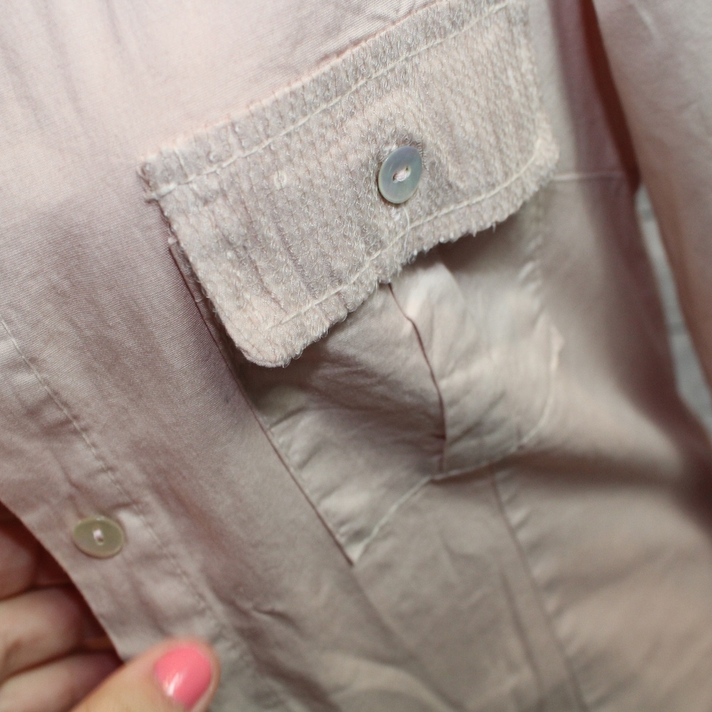 Sequined Collar Button Down Shirt - Picture 5 of 5